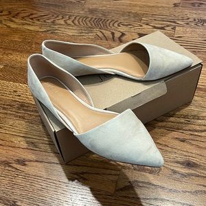 Zoe Suede D’Orsay Flats